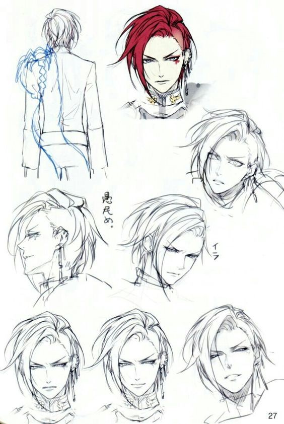 動(dòng)漫男生頭發(fā)畫法詳解，一段充滿溫馨的繪畫探索之旅